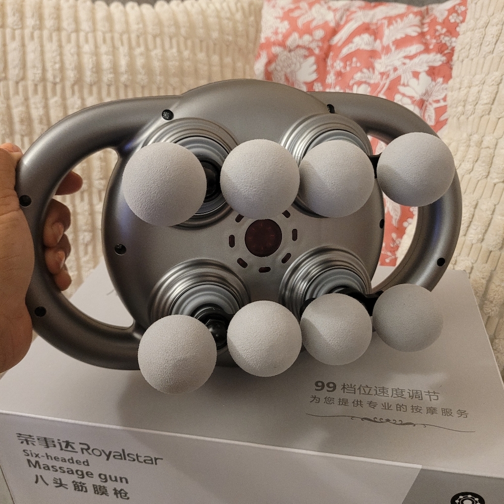 Six Head, Silver Massage Gun